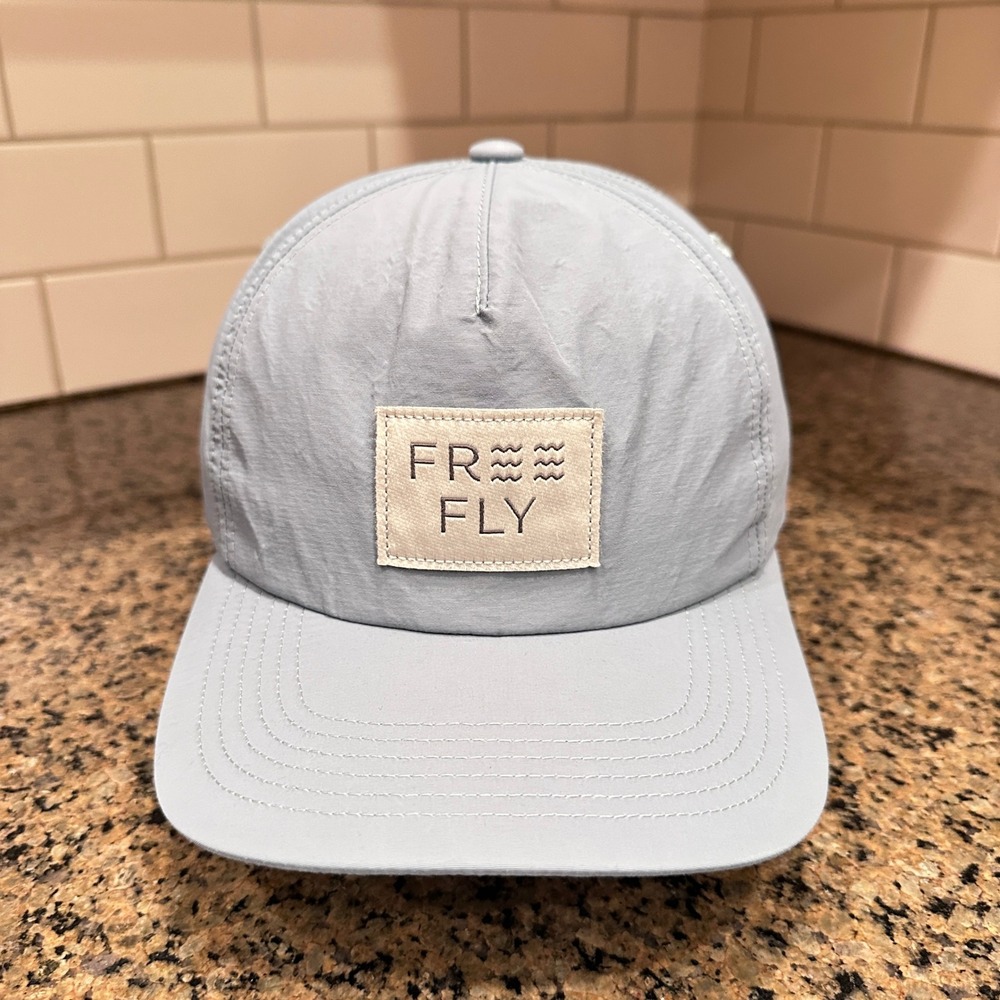 Free Fly Lightweight Snapback Hat Blue Nylon Polyester